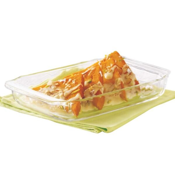 Borosil Rectangular Dish, 1.5 litres, Transparent