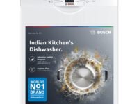 Bosch 13 Place Setting, EcoSilence Drive, Hygiene plus with Intensive Kadhai program, Free Standing Dishwasher, No.1 Brand in Dishwasher (SMS66GW01I, White, Inbuilt heater, Removes 99.99% germs)