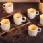 'BrewNest Classic Yellow' Ceramic Tea Cups Set of 6 (200 ml Each) with Handle | Microwave & Dishwasher Safe Chai & Coffee Cups | Small Tea Mug Set for Home, Kitchen, Office, Cafe & Gifting