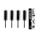 CAR101 Zip Zap Car Duster - Pack of 4 | Ceramic Wax Infused | Scratch-Free Cleaning | Easy Grip Handle | Premium Car Cleaning Tool | Effortless Dust Removal for Car & Bike