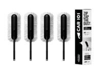 CAR101 Zip Zap Car Duster - Pack of 4 | Ceramic Wax Infused | Scratch-Free Cleaning | Easy Grip Handle | Premium Car Cleaning Tool | Effortless Dust Removal for Car & Bike