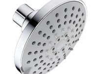 CARNIVAL Luxury (4.5" inch) Adjustable Multi Flow 5 Mode ABS Round Shaped Overhead Shower Without ARM | Mist,Massage & Rain Flow Shower Head For Bathroom | Multi Function Shower Head