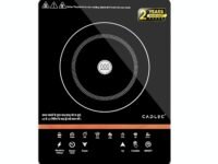 Cadlec CookXpert 2000W Induction Cooktop | Feather Touch Control | 8 Preset Menus | Auto Cut-Off | High Power Induction Stove | BIS Approved | Black | 2-Year Warranty