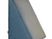 CareFoam Orthopedic Wedge Pillow for Sleeping, Reading & Acid Reflux Relief | Premium Memory Foam Bed Cushion | Ideal for Back Support, Leg Elevation | 18 x 18 x 10 Inch | Grey Velvet