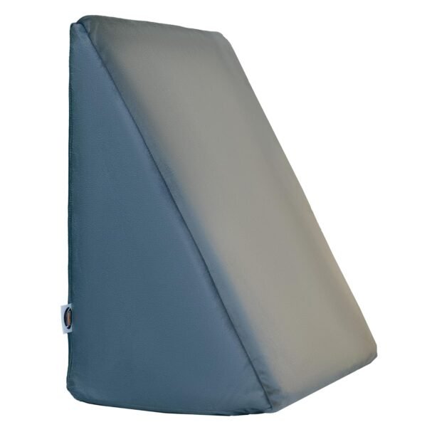 CareFoam Orthopedic Wedge Pillow for Sleeping, Reading & Acid Reflux Relief | Premium Memory Foam Bed Cushion | Ideal for Back Support, Leg Elevation | 18 x 18 x 10 Inch | Grey Velvet