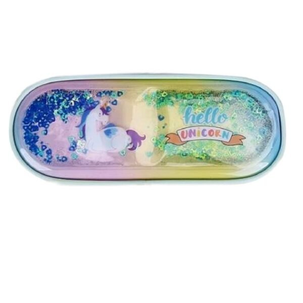 Cartoon Printed Unicorn Pencil Box for Girls School Supplies for Kids Stationary Set Birthday Return Gifts (Pack of 1, Multicolor)