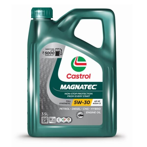 Castrol MAGNATEC 3416662 Stop-Start 5W-30 Full Synthetic Engine Oil for Petrol, Diesel and CNG Cars (3.5L)