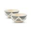 Ceramic Bowl Set 2 | Japanese European Multipurpose Crockery | Snack & Dessert Bowls | Microwave & Dishwasher Safe | Stackable Grey-75 Ml
