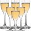 Champagne Glasses, Sparkling Slim Wine Glass, Set of 6 Pieces, 200 ml, Clear Flute Glasses, Long Stem Lead Free Champagne Glasses for Home, Bar, Wedding, Restaurant