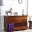 Chest of Drawers for Storage | Chest of Drawers Wooden | Solid Sheesham Wood Chest of Drawer Storage Cabinet with 4 Drawers for Office Hall Living Room Home, Rustic Brown Finish