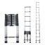Corvids 5.5m (18. ft) Portable & Compact Aluminum Telescopic Ladder | 2-Year Warranty | EN131 Certified 14-Steps Foldable Multipurpose Step Ladder for Home & Outdoor use