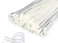 Crae Cable Zip Ties Heavy Duty Strong Wire Organizer | Self-Locking Fasteners | Plastic Cable Clamp | Strap Wraps and Zip Ties | Nylon Plastic Cable Ties | Durable and Soft Custom Sizes |6 Inch White