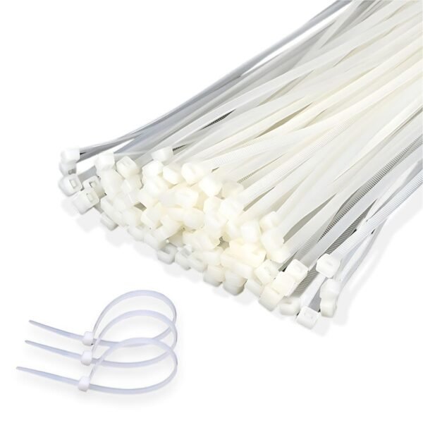 Crae Cable Zip Ties Heavy Duty Strong Wire Organizer | Self-Locking Fasteners | Plastic Cable Clamp | Strap Wraps and Zip Ties | Nylon Plastic Cable Ties | Durable and Soft Custom Sizes |6 Inch White