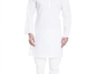 DIVISIVE Men's Plain Cotton Blend Linen Slim Fit Kurta Pyjama Set