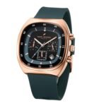 Daniel Hechter Paris Bercy Collection Modern Multi Functional Watch for Men with Square Dial and Silicon Band-DHM1001
