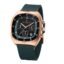 Daniel Hechter Paris Bercy Collection Modern Multi Functional Watch for Men with Square Dial and Silicon Band-DHM1001