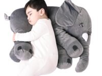 DearJoy Big Size Fibre Filled Stuffed Animal Elephant Soft Toy for Kids of Plush Hugging Soft Toy for Kids boy Girl Birthday Gift (60 cm, Grey Color, 1 Year Above)