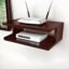 Dime Store Engineered Wood Set Top Box Stand TV Stand WiFi Router Rack Wall Shelf for Living Room Stylish Hanging Rack Organizer Shelf Furniture (Brown)