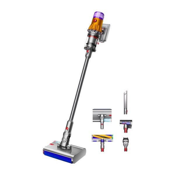 Dyson V12 Detect Slim Submarine Cordless Vacuum Cleaner|All-in-one wet & dry vacuum|2 Yr Warranty incl accidental damage protection| Illumination for hidden dust|150 Airwatts,0.35L bin,60 mins runtime