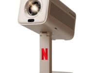 E GATE Atom 4X+ Fully Automatic Projector 4k Ultra HD | Whale TV+ Live TV on Android | Brightest 400 ISO | Native 1080p, Netflix, Prime | USB-HDMI ARC+CEC | HDR+HLG | WiFi 6, BT, Egate mini Projectors