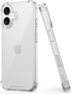 EGOTUDE for iPhone 17 Case, Shockproof Hard Back Anti-Scratch Transparent Cover