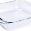 Elite Borosilicate Glass Baking Dish 1000 ml | Rectangular Baking Tray | Microwave, Oven, Freezer & Dishwasher Safe | Transparent Glass Bakeware for Kitchen, Serving & Storage