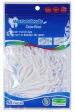FLOWHOUSE 3 in 1 Tooth Cleaning Dental Floss Toothpicks sticks Plastic Set for Clean Teeth Fresh Breath and Healthy Gums, 50 Piece Set…
