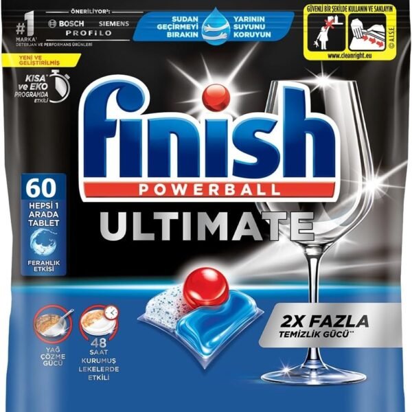 Finish Dishwasher Tablets Powerball Quantum 60's Regular