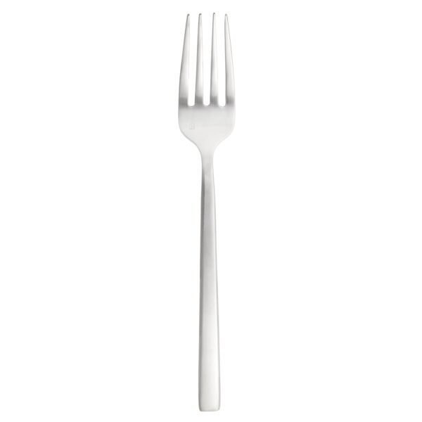 Fortessa Arezzo 18/10 Stainless Steel Flatware, Serving Fork, 9.25", Brushed Stainless Steel