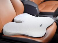Frido Ultimate Car Wedge Seat Cushion | Memory Foam Cushion with Coccyx Tailbone Cutout | Relieves Hip Pain & Tailbone Pain, Lower Back Pain | Weight
