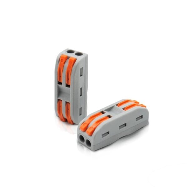 GLOBOMOTIVE Wire Connector - Universal Compact Wiring Conductor, 2 Circuit Inline Splices Electric Connectors, Quick Splice, 10 Pieces