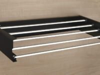 GOSAI Stainless Steel Folding Wall Mounted Cloth Dryer Rack/Stand Outdoor Indoor | Laundry Room | Bedroom | Pool Area