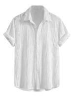 GRECIILOOKS Men Cotton Shirt | Casual Shirt | Stylish Shirt | Textu Shirt | Regular Fit | Formal Shirt | Solid Slim Fit