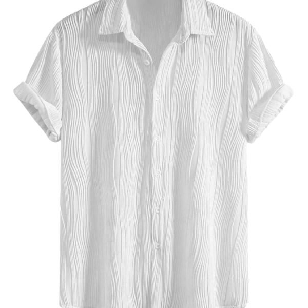 GRECIILOOKS Men Cotton Shirt | Casual Shirt | Stylish Shirt | Textu Shirt | Regular Fit | Formal Shirt | Solid Slim Fit