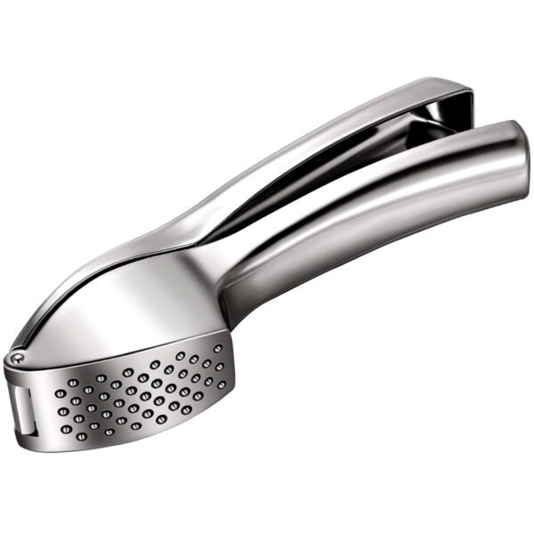 Garlic Press Crusher and Mincer with Sturdy Construction - Professional Food Grade, Rust Proof, Easy Squeeze and Clean, Dishwasher Safe, by Venoya