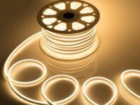 Gesto 16.4 Feet Neon LED Strip Light with 12V Adapter | Cuttable Flexible Waterproof Rope Light for Wall Decor,Indoor & Outdoor Decoration,Custom Names,Signage & Diwali Decorative Lighting-Warm White