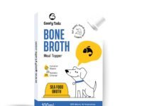 Goofy Tails Sea Food Bone Broth for Dogs 500ml (100ml X 5 Pack), Human Grade, Preservative Free, Gut Friendly Dog Food Topper, Natural Hydrating Liquid Dog Treats, Dog Supplement With Natural Collagen