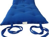 HB Msala Soft Cotton Quilt Mattress – Lightweight Foldable Floor Mattress | Traditional Japanese Futon Style Bed | Cotton Filled | 72 x 36 Inches | Royal Blue