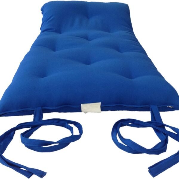 HB Msala Soft Cotton Quilt Mattress – Lightweight Foldable Floor Mattress | Traditional Japanese Futon Style Bed | Cotton Filled | 72 x 36 Inches | Royal Blue