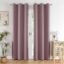 HOMEMONDE 9 Feet Solid Curtain for Long Door - Noise Reduced and Fade Resistant Blackout Curtains, 75% Room Darkening Drapes for Living Room, Bedroom Pack of 2, (Lavender, 274 x 118 CM)