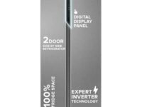 Haier 596L 3Star 2 Door Side by Side Frost Free Refrigerator|100% Convertible|Expert Inverter|Digital Display Panel|Twist Ice Tray|Deo Fresh Technology (HES-690SS, Shiny Silver)