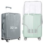 Handcuffs PVC Transparent Luggage Trolley Waterproof Cover|Dust Proof Suitcase & Trolley Bag Cover - 32 Inches