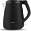 Havells Aqua Plus Electric Kettle 1.2 Litre, 1250 Watt | 304 Stainless Steel Inner Body | Cool Touch Body | Auto Shut-Off |Wider Mouth|2 Years Door Step Warranty by Havells (Black)
