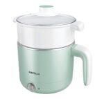 Havells Capture 1.2 L Multi-Cook Electric Kettle with Steamer | 650W |304 Stainless Steel Inner Body|Cooks Noodles, Rice, Milk | Cool-Touch Body | 2 Years Door Step Warranty by Havells (Green)