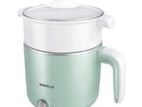 Havells Capture 1.2 L Multi-Cook Electric Kettle with Steamer | 650W |304 Stainless Steel Inner Body|Cooks Noodles, Rice, Milk | Cool-Touch Body | 2 Years Door Step Warranty by Havells (Green)