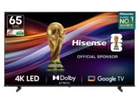 Hisense 164 cm (65 inches) E6N Series 4K Ultra HD Smart LED Google TV 65E6N (Black)