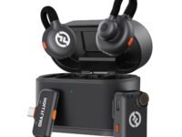 Hollyland Lark M2S Mini Combo Wireless Lavalier Microphone for Camera/iPhone/Android/PC, 7g Titanium Clip Log Hidden Mic with 30H Use, 3-Lv Noise Cancel for Interview Streaming (Camera RX+USB-C RX)