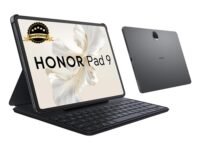 Honor Pad 9 (Smartchoice) WiFi Tablet with Free Bluetooth Keyboard, 12.1-Inch 2.5K Display, 8GB, 256GB Storage, Snapdragon 6 Gen 1 (4nm), 8 Speakers, Up-to 17 Hours, Android 13, Metal Body, Gray