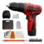 IBELL 12V Cordless Drill Driver CD12-74|17+1 Mode setting|1450 RPM|10mm Chuck|LED Light|2-Speed Mode|1500mAh|32 Accessories|Perfect for Home & DIY,Red/Black BMC Box.