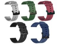 IIK COLLECTION 22mm Silicone Strap for Smart Watches | Combo Pack Compatible With Noise, Fireboltt, Boat Xtend, Pebble, Boat Flash, Noise Color Fit, Ultra Smart Watch & All Watches
